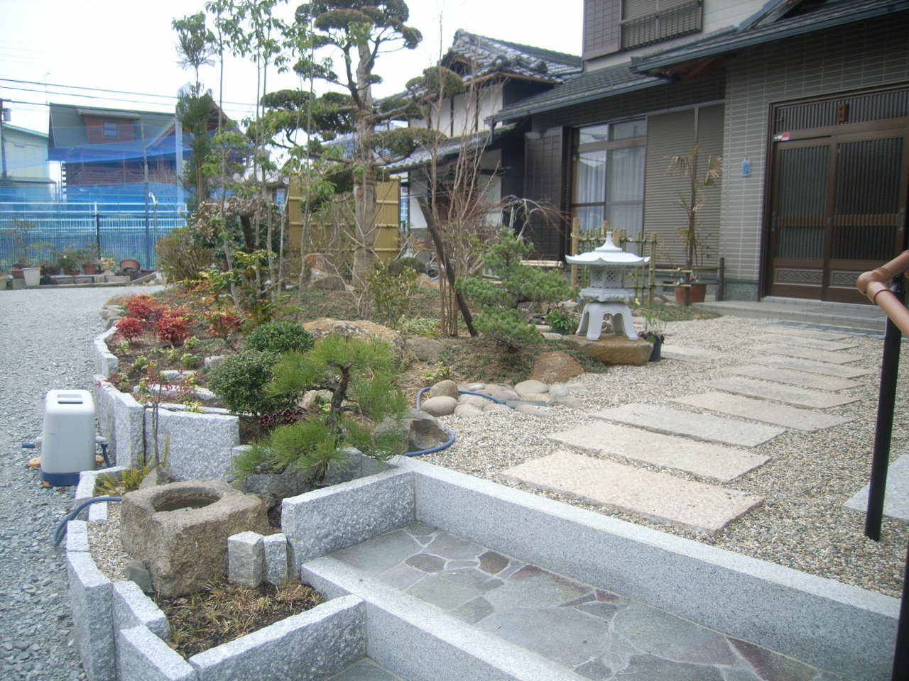 限られた空間で機能性も重視した日本庭園 AFTER