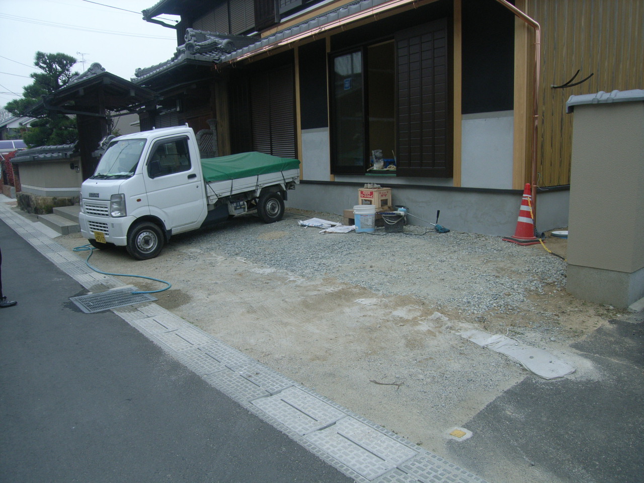 四季折々の庭木を楽しむ日本庭園　石組工事 BEFORE